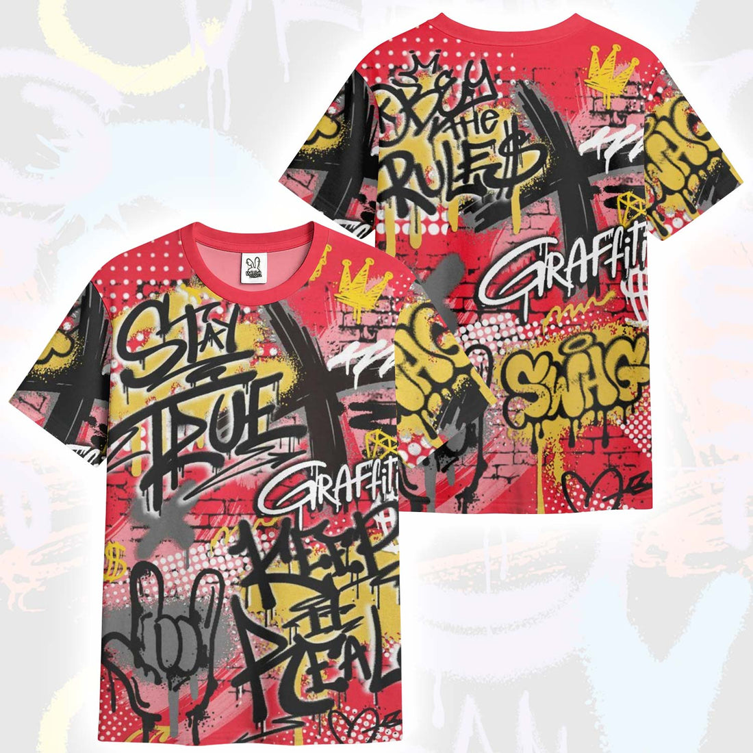 True It Real Graffiti Streetwear KD 18 Air Bakin T-Shirt