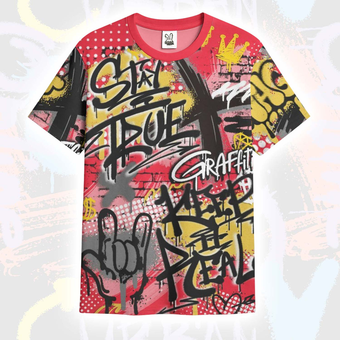 True It Real Graffiti Streetwear KD 18 Air Bakin T-Shirt