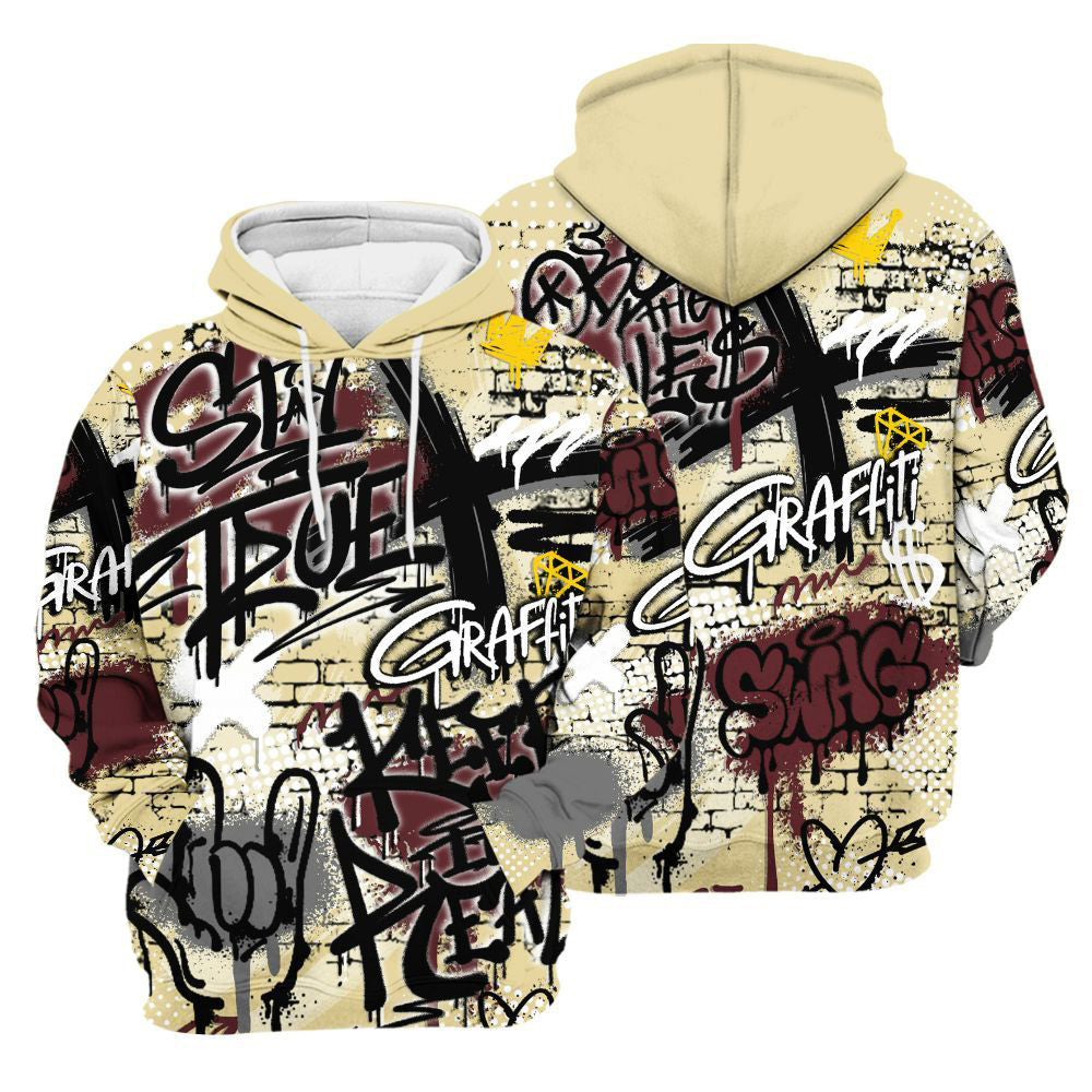 True It Real Graffiti Streetwear Women Phantom 12s Hoodie & Zip Hoodie