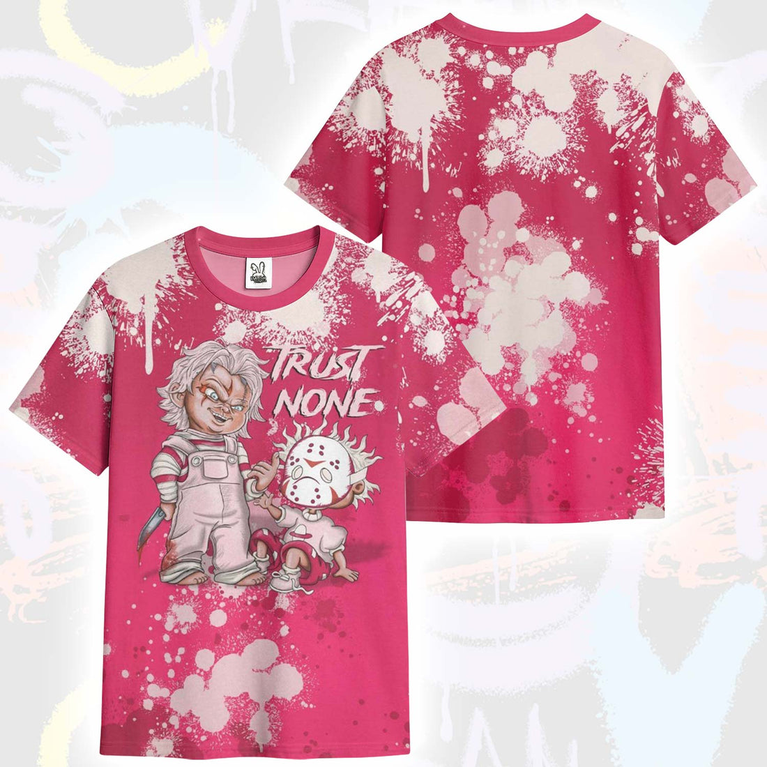 Trust No One Scary A'One Pink Aura T-Shirt
