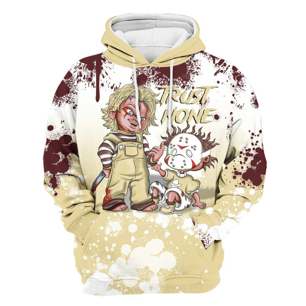 Trust No One Scary Women Phantom 12s Hoodie & Zip Hoodie